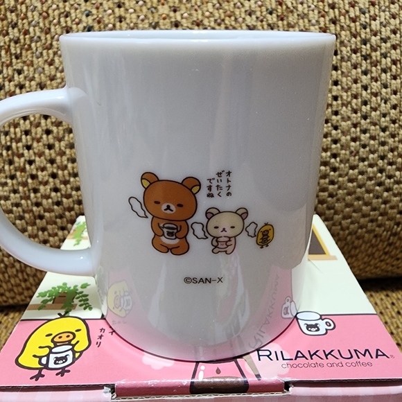 [NEW] Rilakkuma Mug Coffee Mug Tea Cup and Rilakkuma Handkerchief Hand Towel Set - Picture 6 of 10